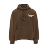 Online Charm Link' print hoodie Sweatshirts