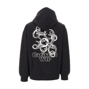 Hot Charm Link' print hoodie Sweatshirts