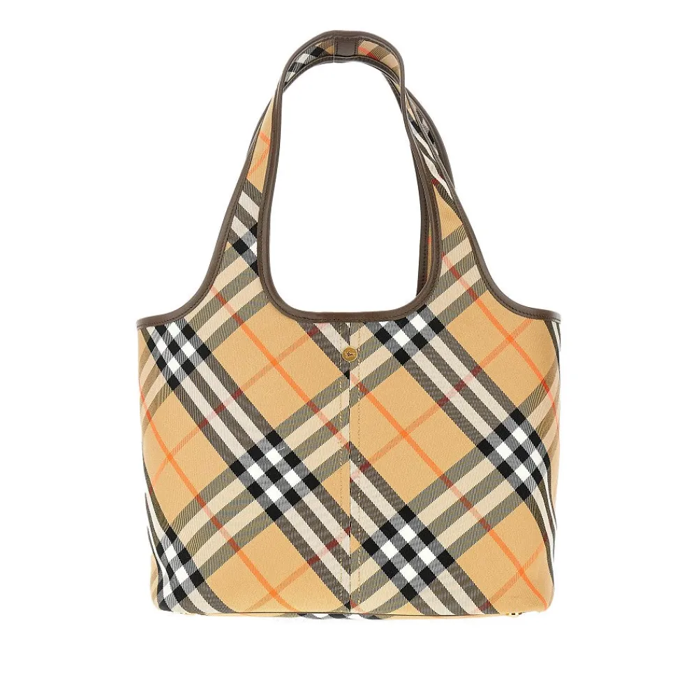 check_cotton_small_tote_b_0.webp Best Check cotton small tote bag Top-Handle Bags | Shoulder Bags