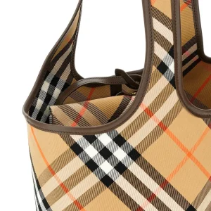 Best Check cotton small tote bag Top-Handle Bags | Shoulder Bags