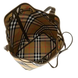 Outlet Check fabric medium bucket bag Shoulder Bags