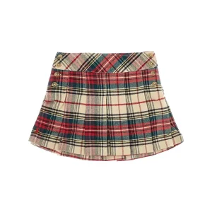 Best Check flannel mini skirt Kids Clothing