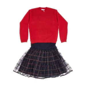 Clearance Check mini dress with sweater Kids Clothing