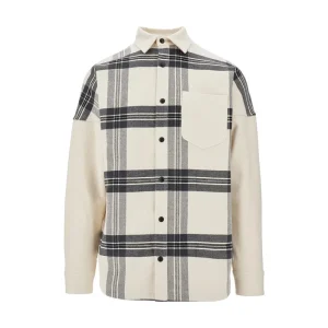 New Check overshirt with logo embroidery Shirts
