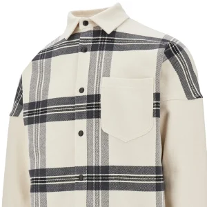 New Check overshirt with logo embroidery Shirts