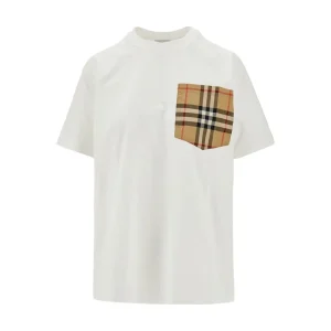 Online Check pocket T-shirt Tops