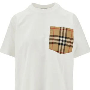 Online Check pocket T-shirt Tops