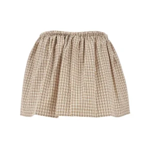 Outlet Check poplin mini skirt Skirts