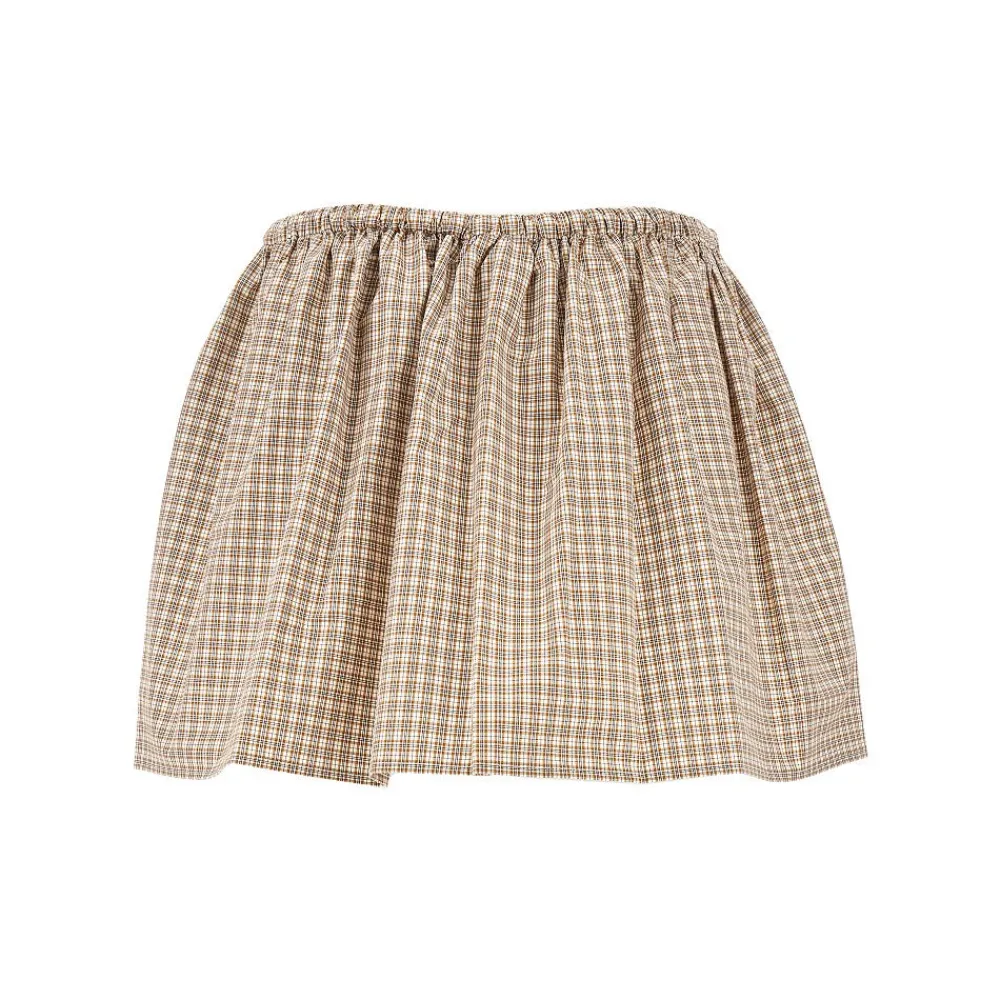check_poplin_mini_skirt_2.webp Outlet Check poplin mini skirt Skirts
