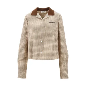 Clearance Check poplin shirt with logo embroidery Shirts
