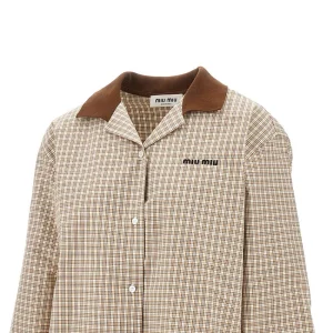 Clearance Check poplin shirt with logo embroidery Shirts