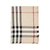 Outlet Check silk and cashmere scarf Scarves