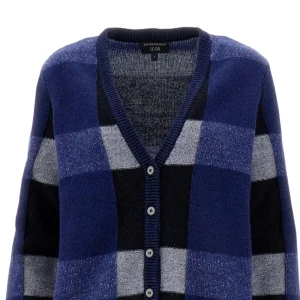 Fashion Check wool and cashmere cardigan Knitwear