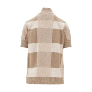Fashion Check wool and cashmere sweater Knitwear
