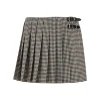 Outlet Check wool mini skirt Skirts