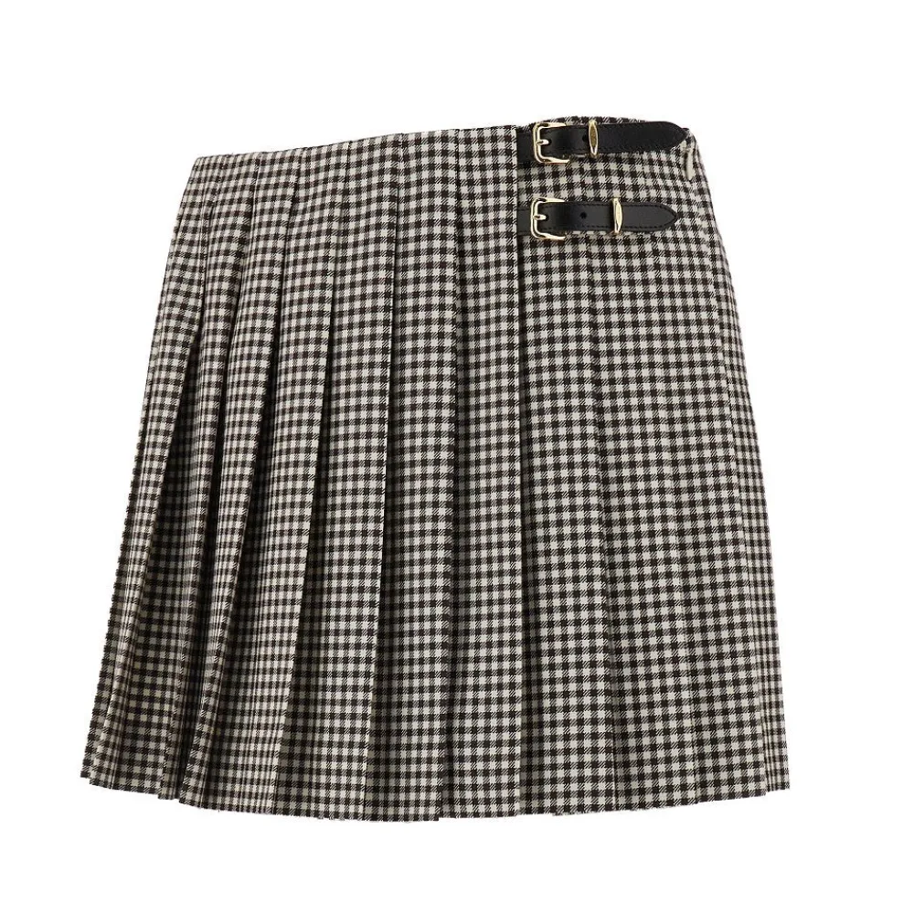 check_wool_mini_skirt_1.webp Outlet Check wool mini skirt Skirts