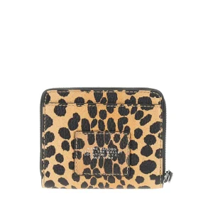 Outlet Cheetah print leather mini compact wallet Wallets And Small Leather Goods