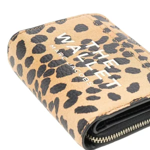 Outlet Cheetah print leather mini compact wallet Wallets And Small Leather Goods