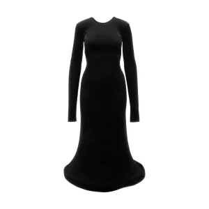 Fashion Chenille dress with padded hem Dresses