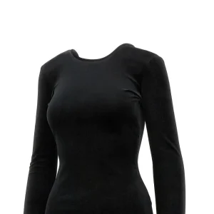 Fashion Chenille dress with padded hem Dresses