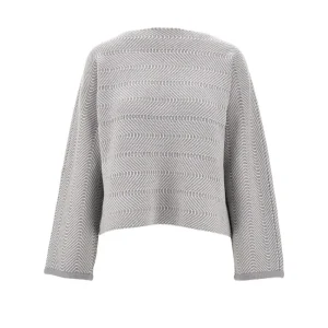 Fashion Chevron motif cotton-blend sweater Knitwear