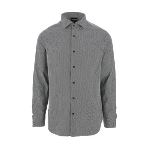 Fashion Chevron motif stretch cotton shirt Shirts