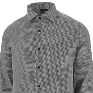 Fashion Chevron motif stretch cotton shirt Shirts