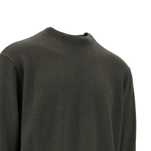 Outlet Chevron wool crewneck sweater Knitwear