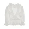 Hot Chiffon blouse with ruffles Tops