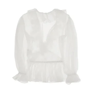Hot Chiffon blouse with ruffles Tops