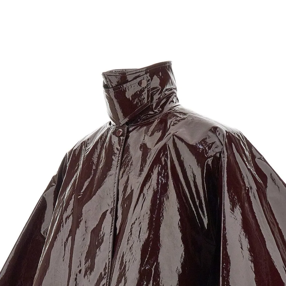 coated_cotton_short_cape_1.webp Fashion Coated cotton short cape Outerwear