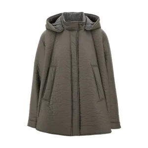 Outlet Coated fabric hooded peacoat Outerwear