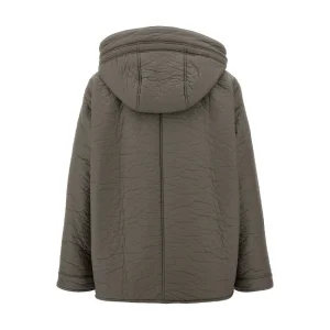 Outlet Coated fabric hooded peacoat Outerwear
