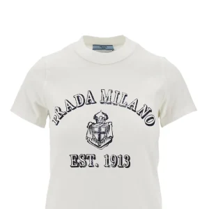 Fashion College logo print T-shirt Tops