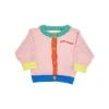 Outlet Color block cotton cardigan Kids Clothing
