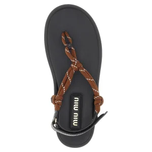 Hot Cord and leather 'Riviere' sandals Sandals