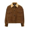 Hot Corduroy blouson with suede collar Jackets