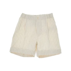 Best Cotton and hemp pinstriped shorts Kids/BOY Clothing