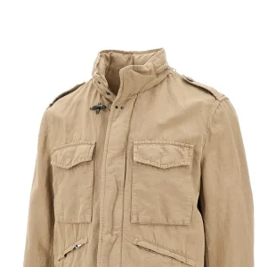 Sale Cotton and linen canvas field jacket Jackets