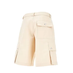 Sale Cotton and linen cargo shorts with belt Pants And Shorts
