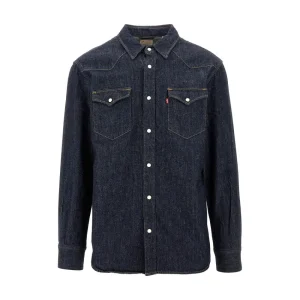 Sale Cotton and linen denim shirt Shirts