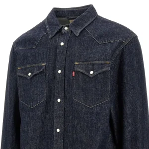 Sale Cotton and linen denim shirt Shirts