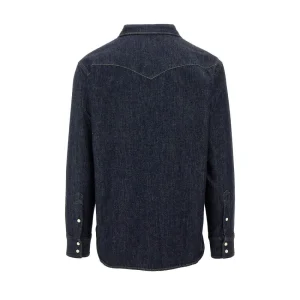 Sale Cotton and linen denim shirt Shirts