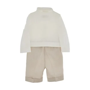 Online Cotton and linen three-piece set Kids/BOY Clothing