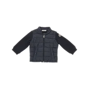 Hot Cotton and padded nylon full-zip sweatshirt Kids/BOY Clothing