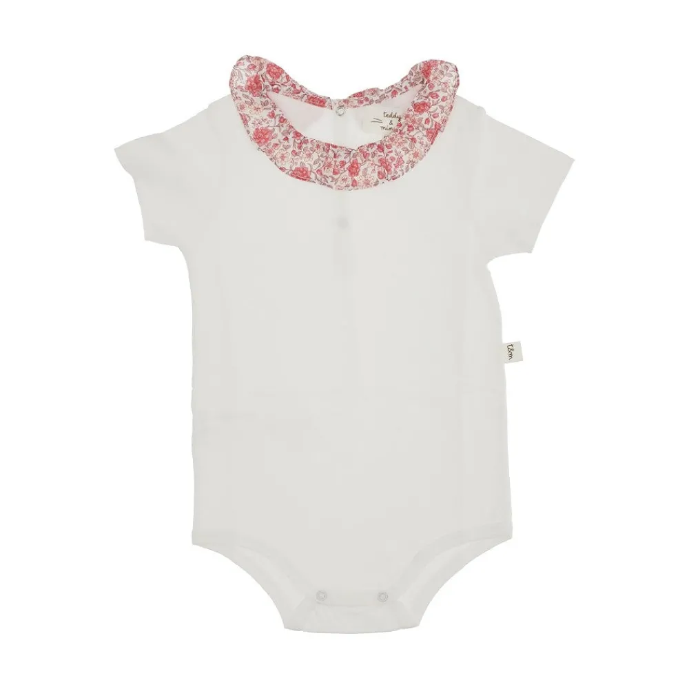 cotton_bodysuit_with_flor_0.webp Hot Cotton bodysuit with floral collar Kids Clothing