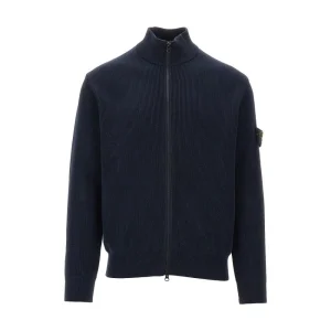Discount Cotton full-zip cardigan with logo badge Knitwear
