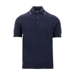 Sale Cotton knitted polo shirt Knitwear