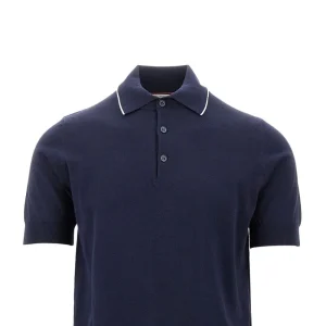 Sale Cotton knitted polo shirt Knitwear
