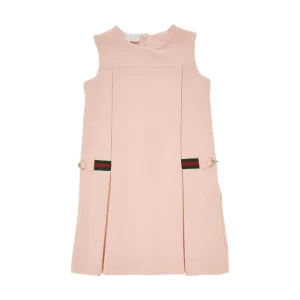 New Cotton mini dress with Web details Kids Clothing